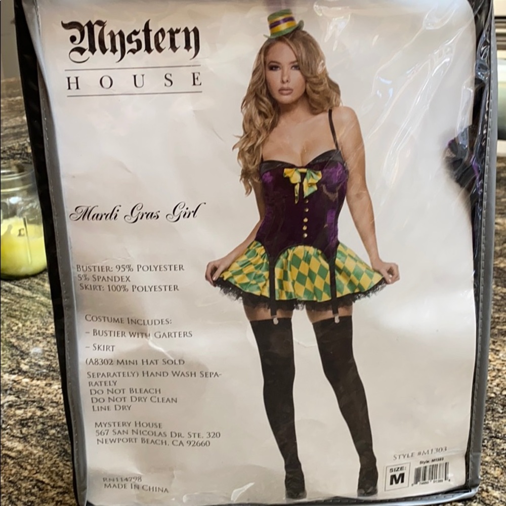 Mystery House Mardi Gras Girl Costume